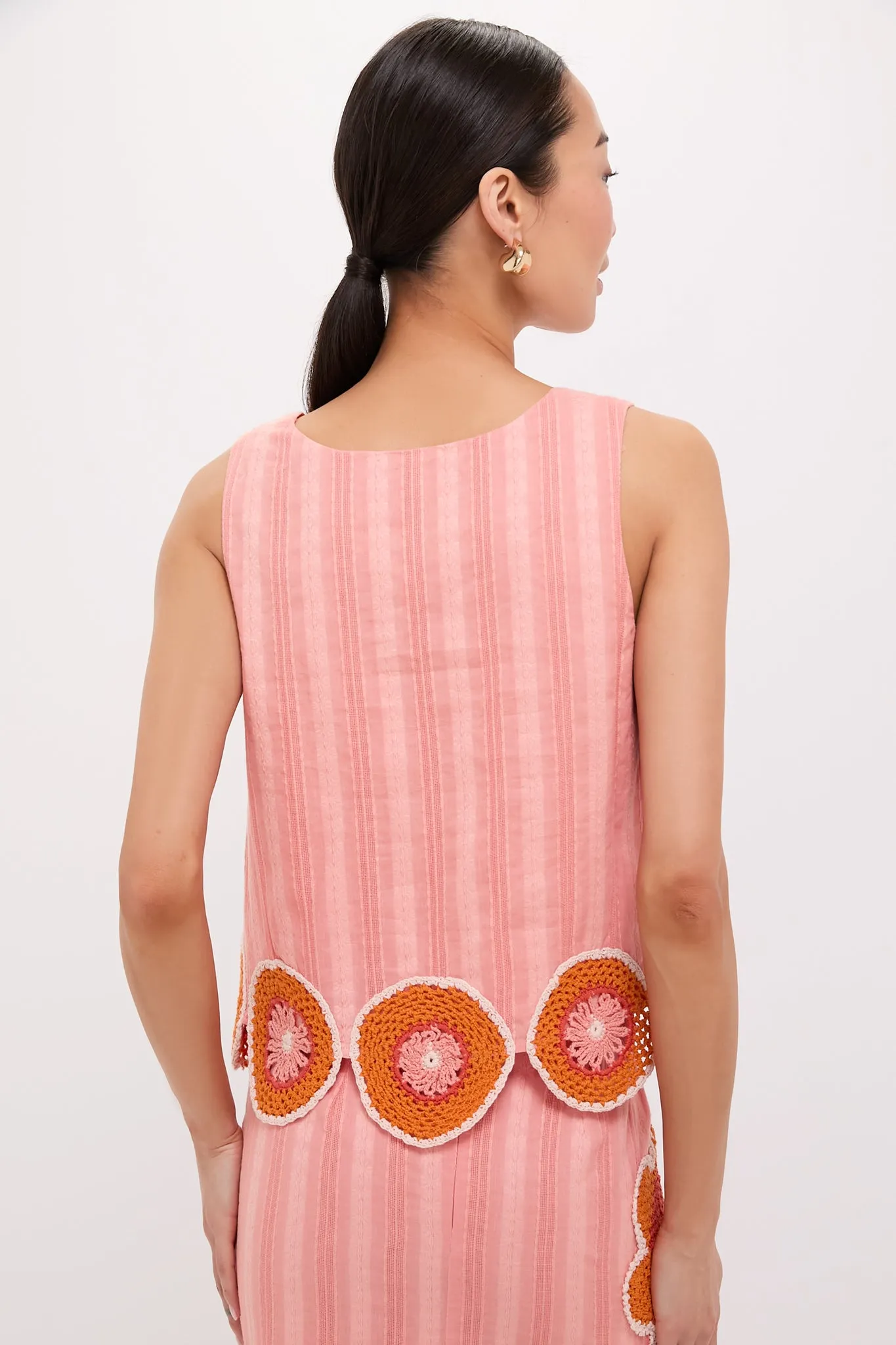 Coral Crochet Blake Tank