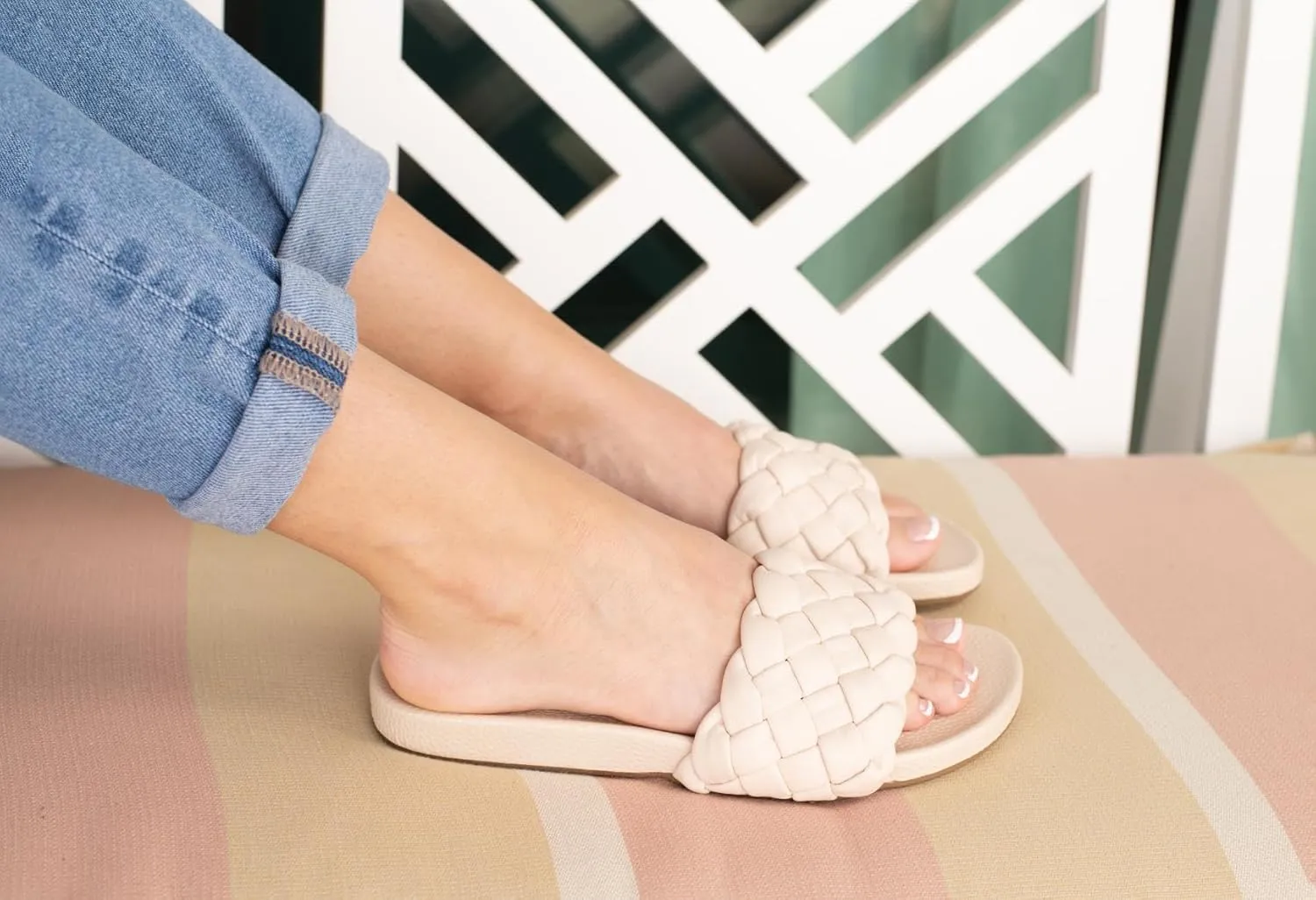 Corkys Footwear Hey Girl Extra Slide-Sandal - Featuring A Braided Strap, A Comfortable Insole For All-Day Wear - Perfect for Beach Outings and Casual Events