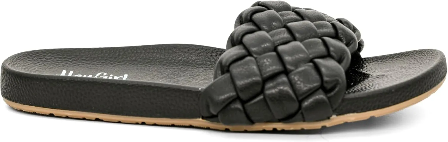 Corkys Footwear Hey Girl Extra Slide-Sandal - Featuring A Braided Strap, A Comfortable Insole For All-Day Wear - Perfect for Beach Outings and Casual Events