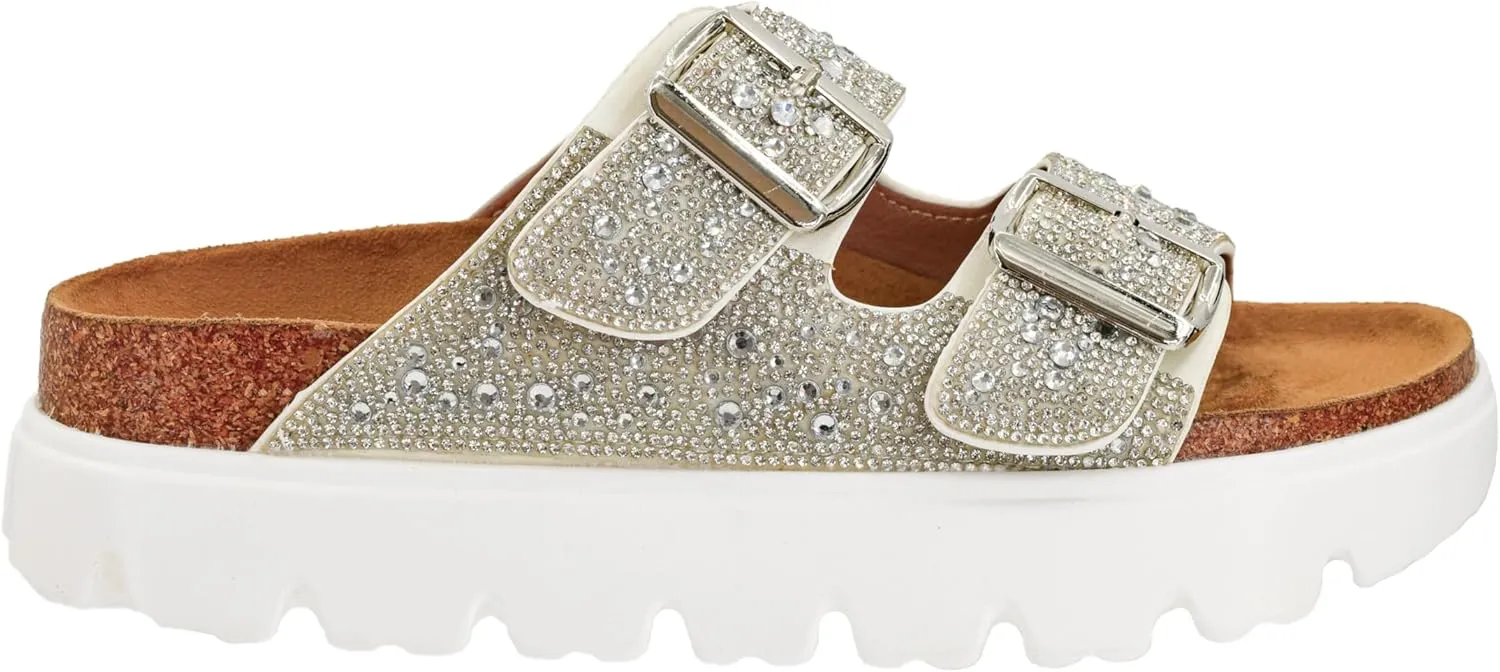 Corkys Footwear Hey Girl Womens 1 inch Rumor Has It Platform Sandals, Featuring Two Adjustable Buckles, A soft Footbed, And A Lug Outsole, Perfect For Summer