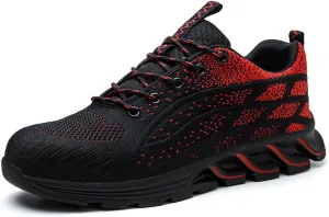 Couple Men's Steel Toe Shoes Men Composite Toe Shoes Comfortable Walking Sneakers Non Slip Work Shoes Indestructible No Show Sneaker Socks Men