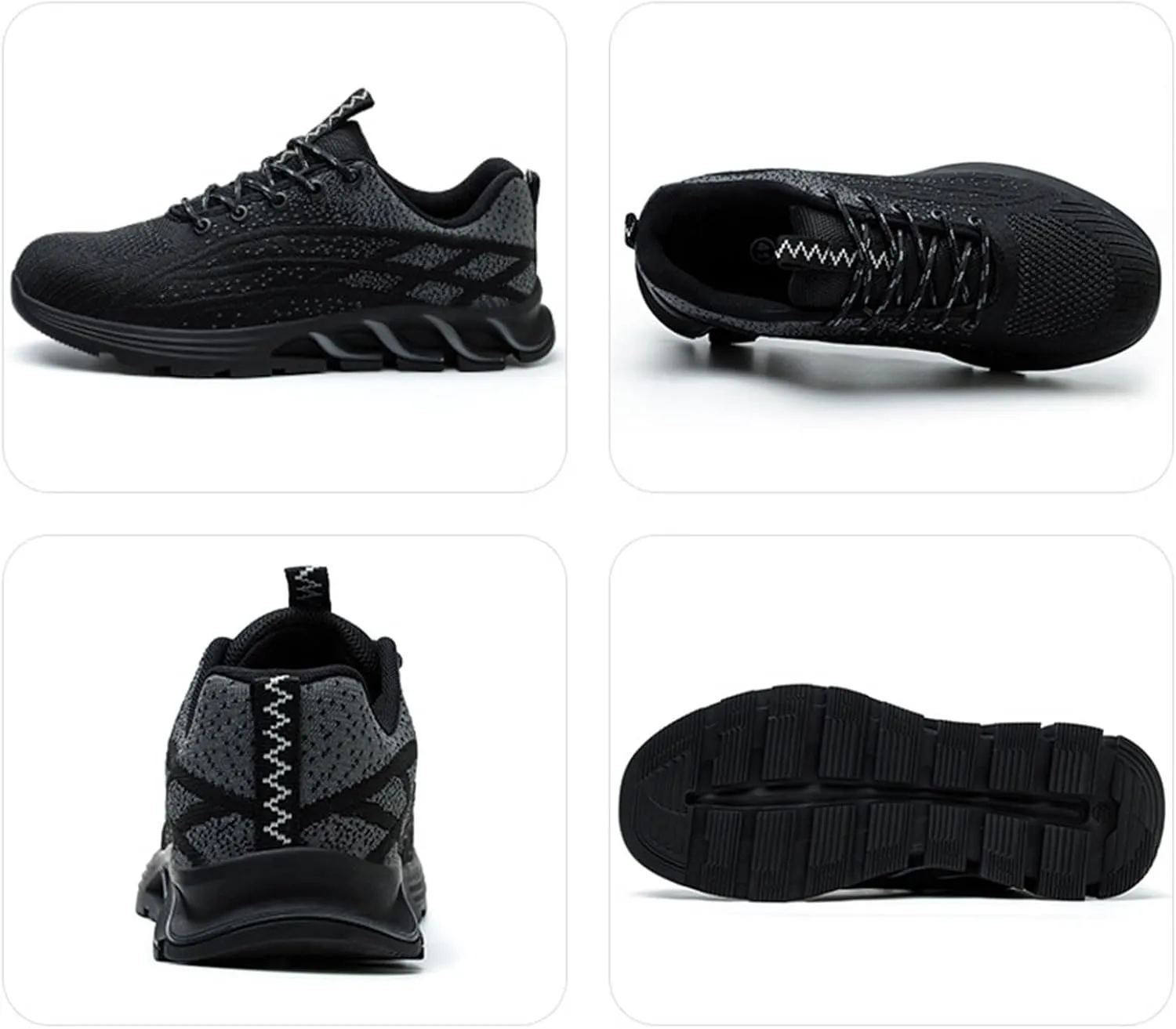 Couple Men's Steel Toe Shoes Men Composite Toe Shoes Comfortable Walking Sneakers Non Slip Work Shoes Indestructible No Show Sneaker Socks Men