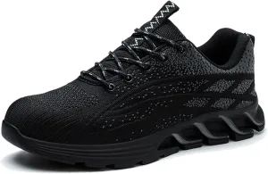 Couple Men's Steel Toe Shoes Men Composite Toe Shoes Comfortable Walking Sneakers Non Slip Work Shoes Indestructible No Show Sneaker Socks Men