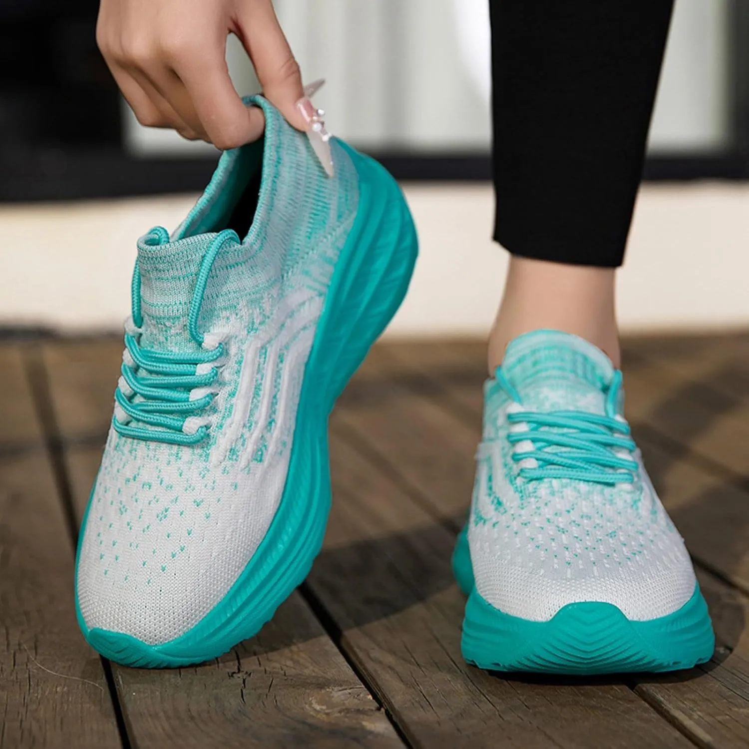 Couples Spring Summer Fashion Mesh Lace Up Platform Sneakers Comfortable Breathable Running Shoes Girls Sneaker Size 1