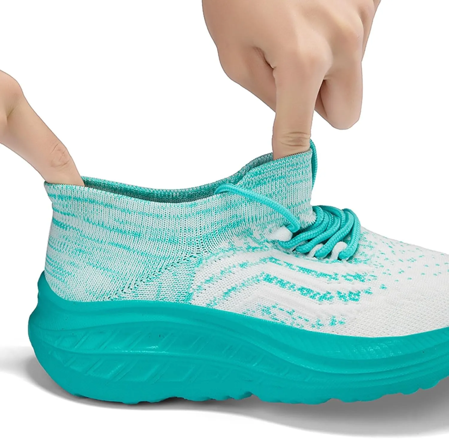 Couples Spring Summer Fashion Mesh Lace Up Platform Sneakers Comfortable Breathable Running Shoes Girls Sneaker Size 1