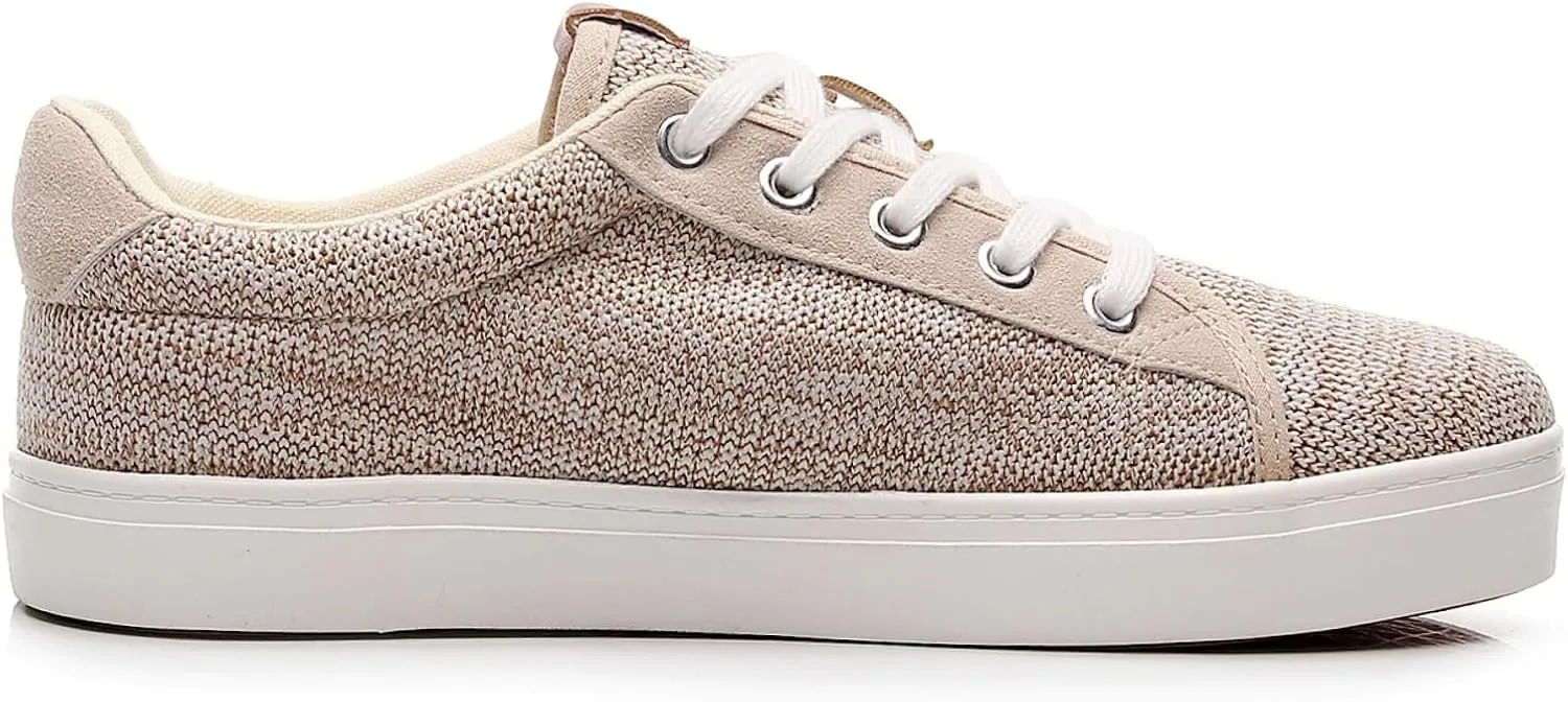 Cull4U Women's Flexible Knitting Low-Top Sneaker Shoe