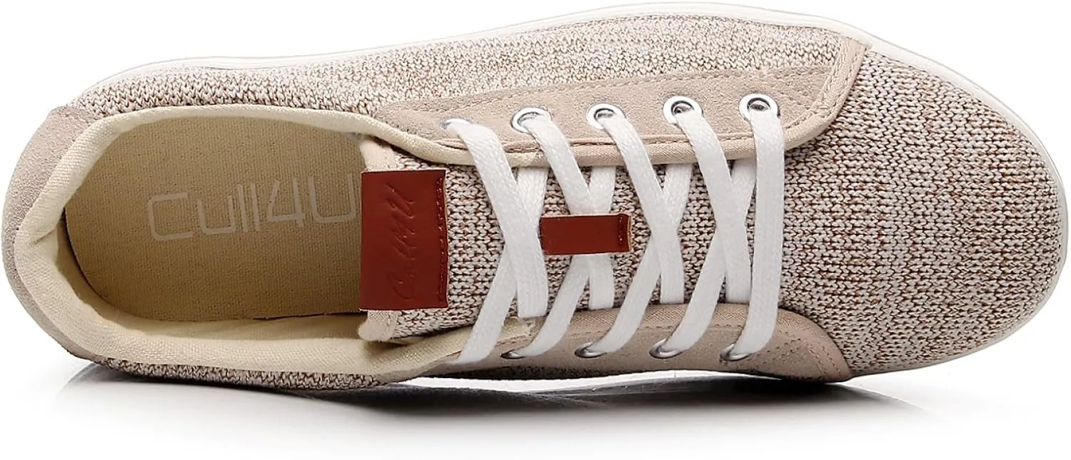 Cull4U Women's Flexible Knitting Low-Top Sneaker Shoe