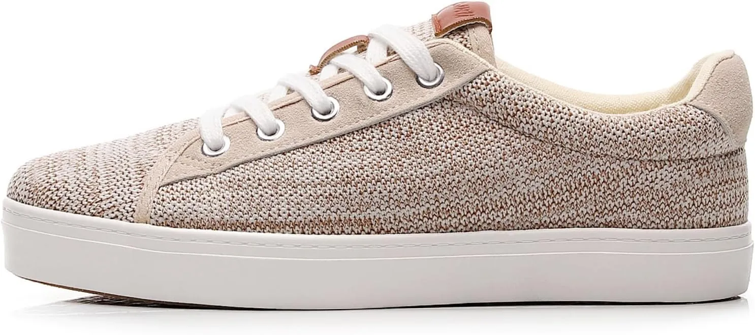 Cull4U Women's Flexible Knitting Low-Top Sneaker Shoe