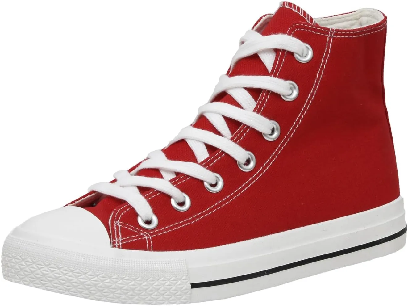 CUSHIONAIRE Women's Vance high top Canvas Sneaker  Memory Foam