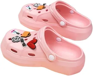 Cute Cartoon Garden Clogs for Women - Soft Sole Platform, Wear-Resistant, Two-Way Wear