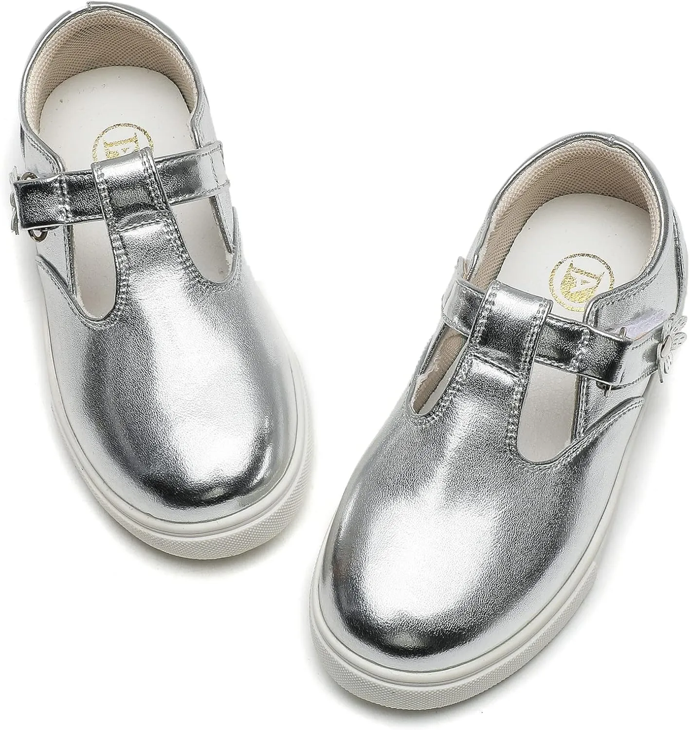 DADAWEN Girls Cute Mary Jane Flats School Uniform Shoes Comfort Sneakers (Toddler/Little Kid/Big Kid)
