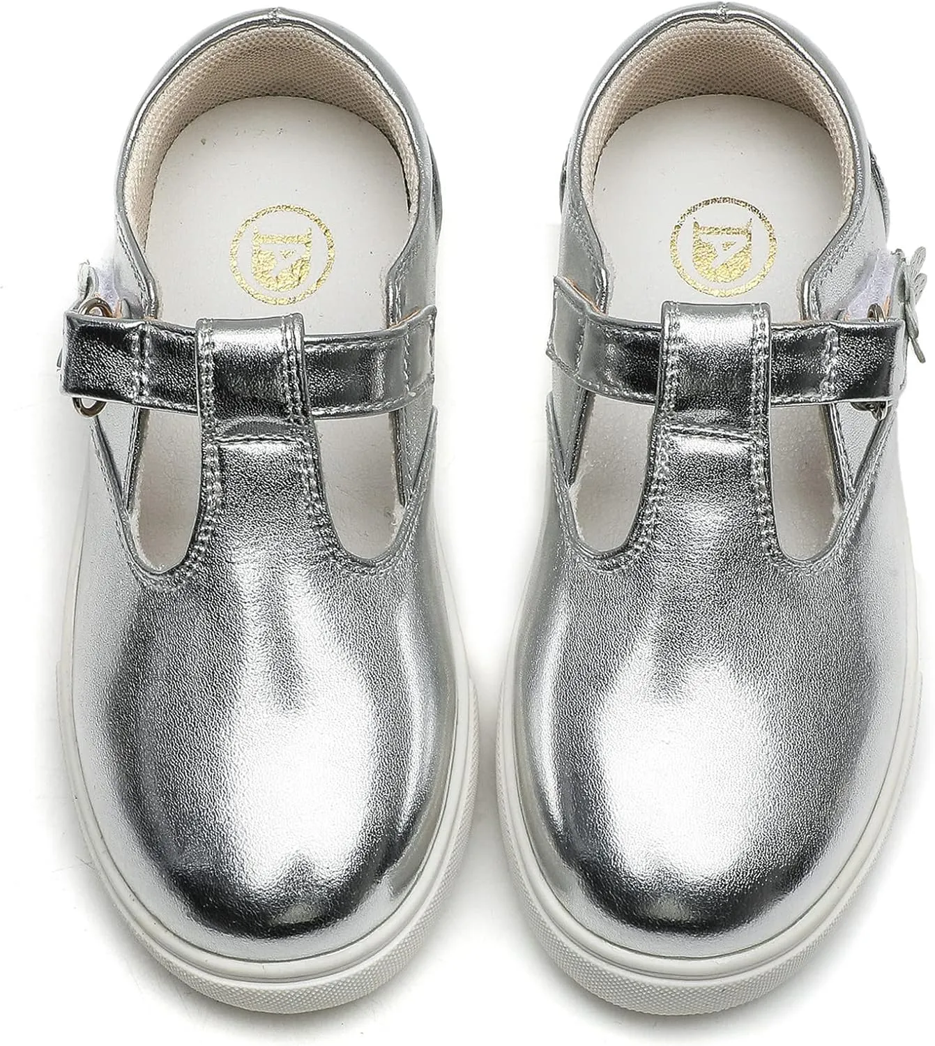 DADAWEN Girls Cute Mary Jane Flats School Uniform Shoes Comfort Sneakers (Toddler/Little Kid/Big Kid)