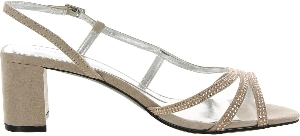 David Tate Womens Amber Block Cut-Out Heels