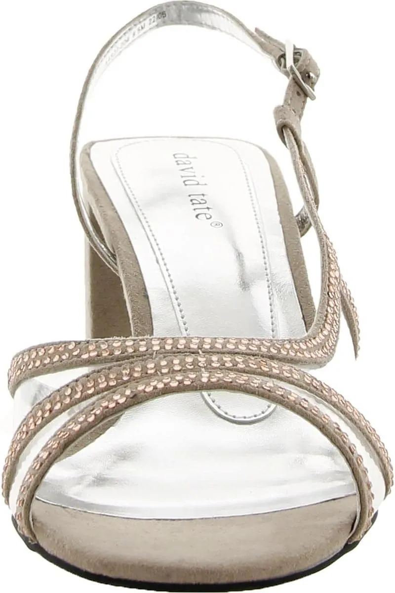 David Tate Womens Amber Block Cut-Out Heels