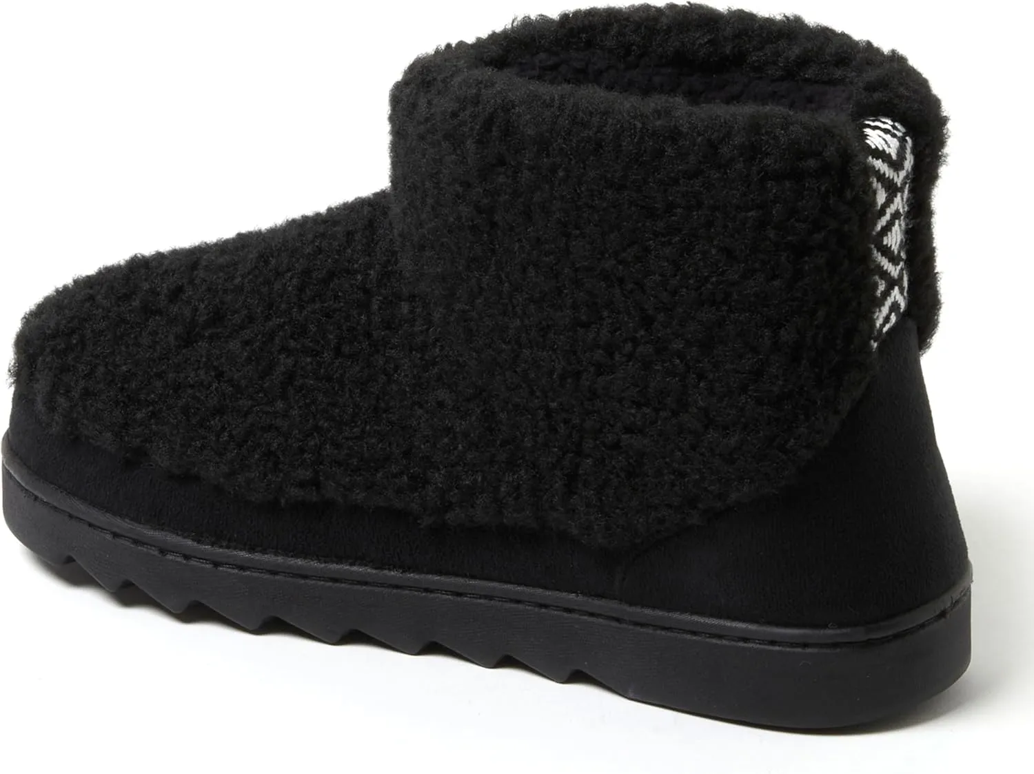 Dearfoams Women's Outdoor Whitney Teddy Ankle Boot Slipper