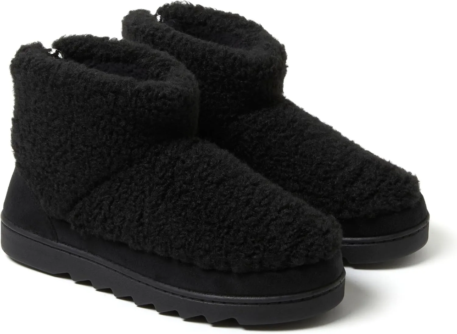 Dearfoams Women's Outdoor Whitney Teddy Ankle Boot Slipper