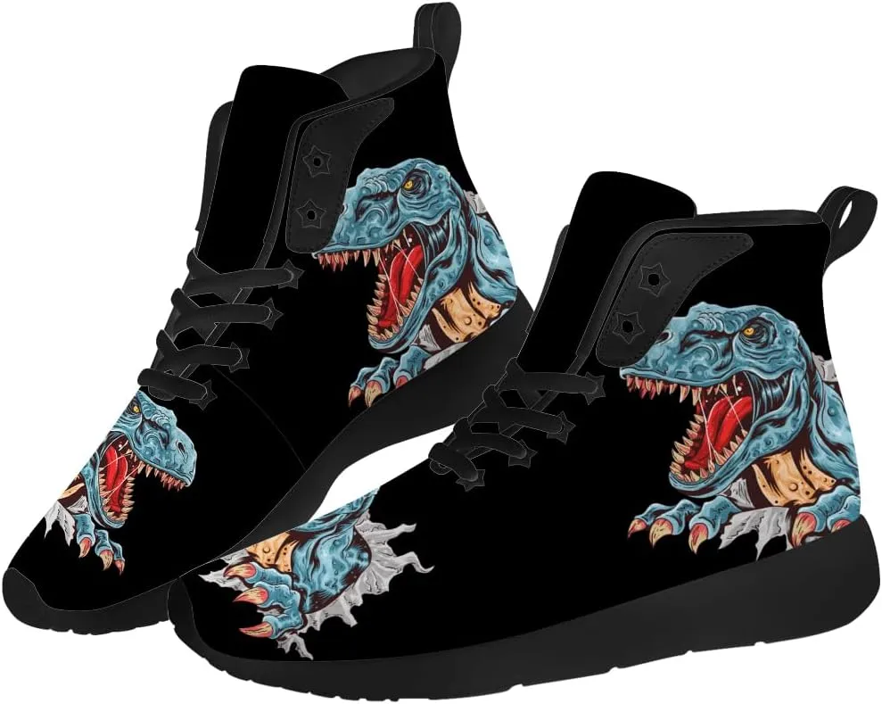 Dinosaur Shoes for Men Women High Top Sneakers Casual Shoes Gifts for Boys Girls