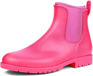 DKSUKO Snow Women's Warm Chelsea Ankle Winter Rain Boots