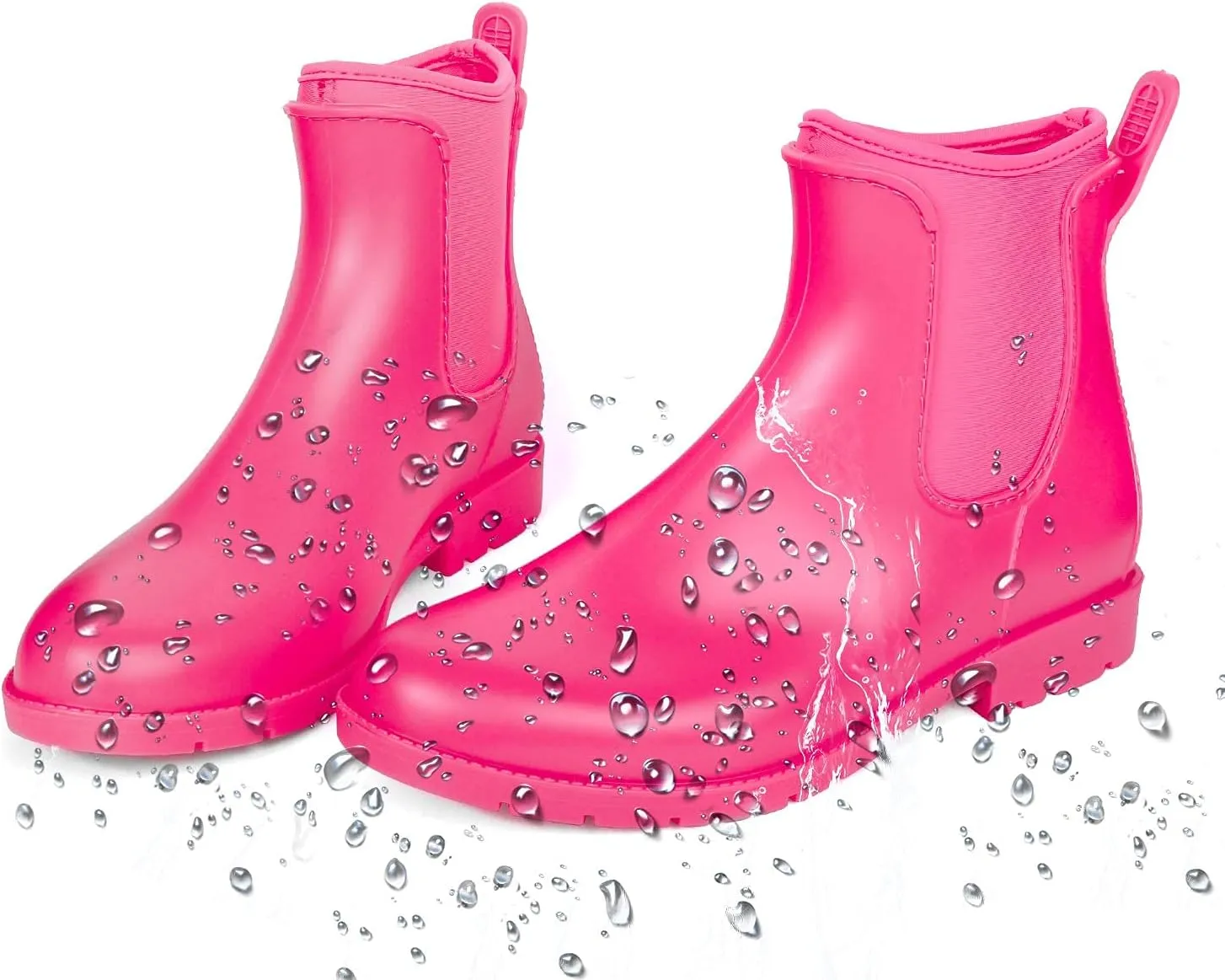 DKSUKO Snow Women's Warm Chelsea Ankle Winter Rain Boots