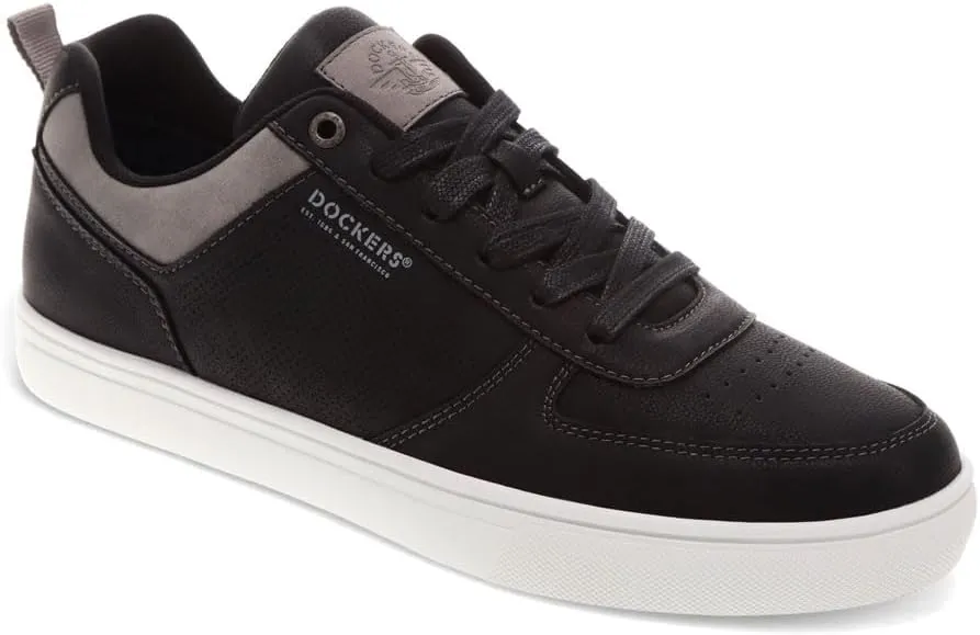 DOCKERS Mens Landon Synthetic Leather Casual Lace Up Sneaker Shoe