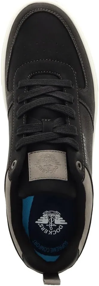 DOCKERS Mens Landon Synthetic Leather Casual Lace Up Sneaker Shoe