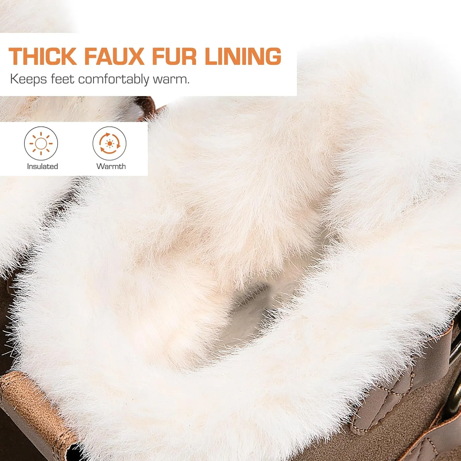 DREAM PAIRS Ankle Winter Boots for Women Snow Boots Anti-Slip Resistant Classic Warm Faux Fur Lined Lace Up for Outdoor Hiking Walking