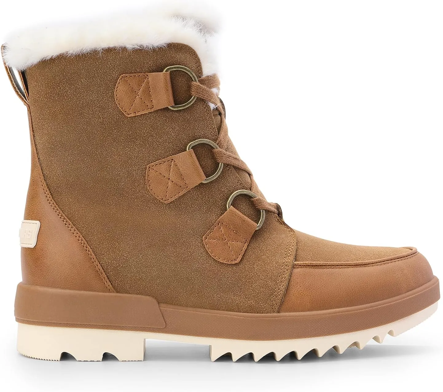 DREAM PAIRS Ankle Winter Boots for Women Snow Boots Anti-Slip Resistant Classic Warm Faux Fur Lined Lace Up for Outdoor Hiking Walking