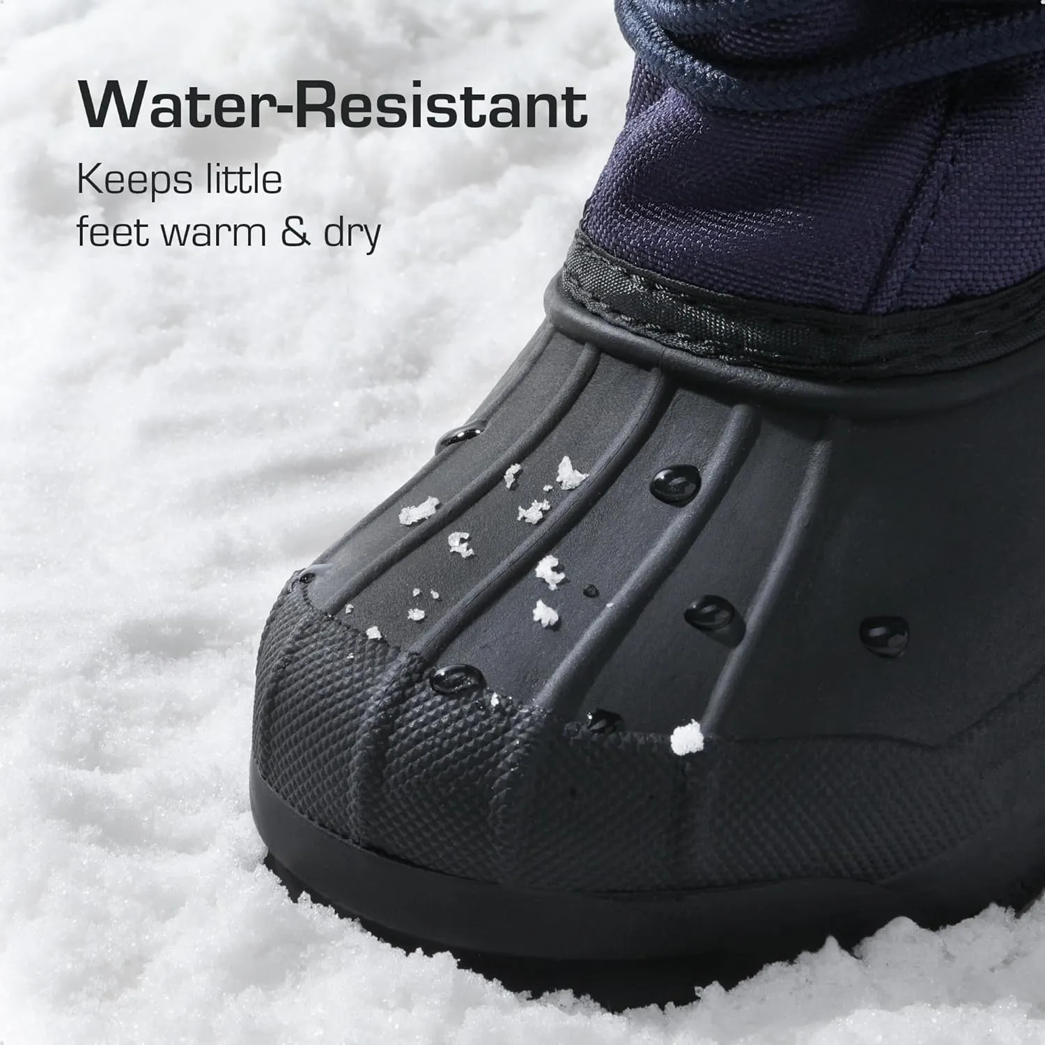DREAM PAIRS Boys & Girls Waterproof Winter Snow Boots for Little Kid/Big Kid