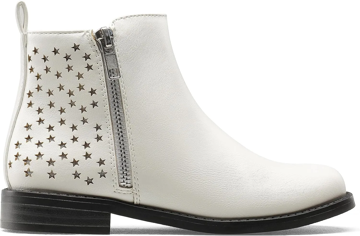 DREAM PAIRS Girls Ankle Boots with Side Zipper Low Heels Toddler/Little Kid/Big Kid