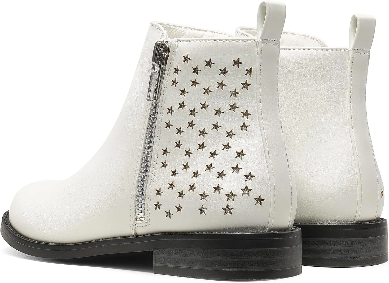 DREAM PAIRS Girls Ankle Boots with Side Zipper Low Heels Toddler/Little Kid/Big Kid