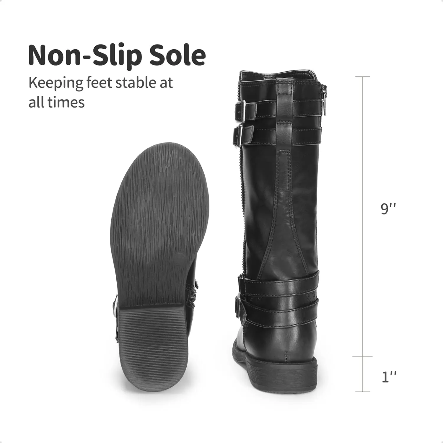 DREAM PAIRS Girls Knee High Fashion Riding Boots for Toddler/Little Kid/Big Kid