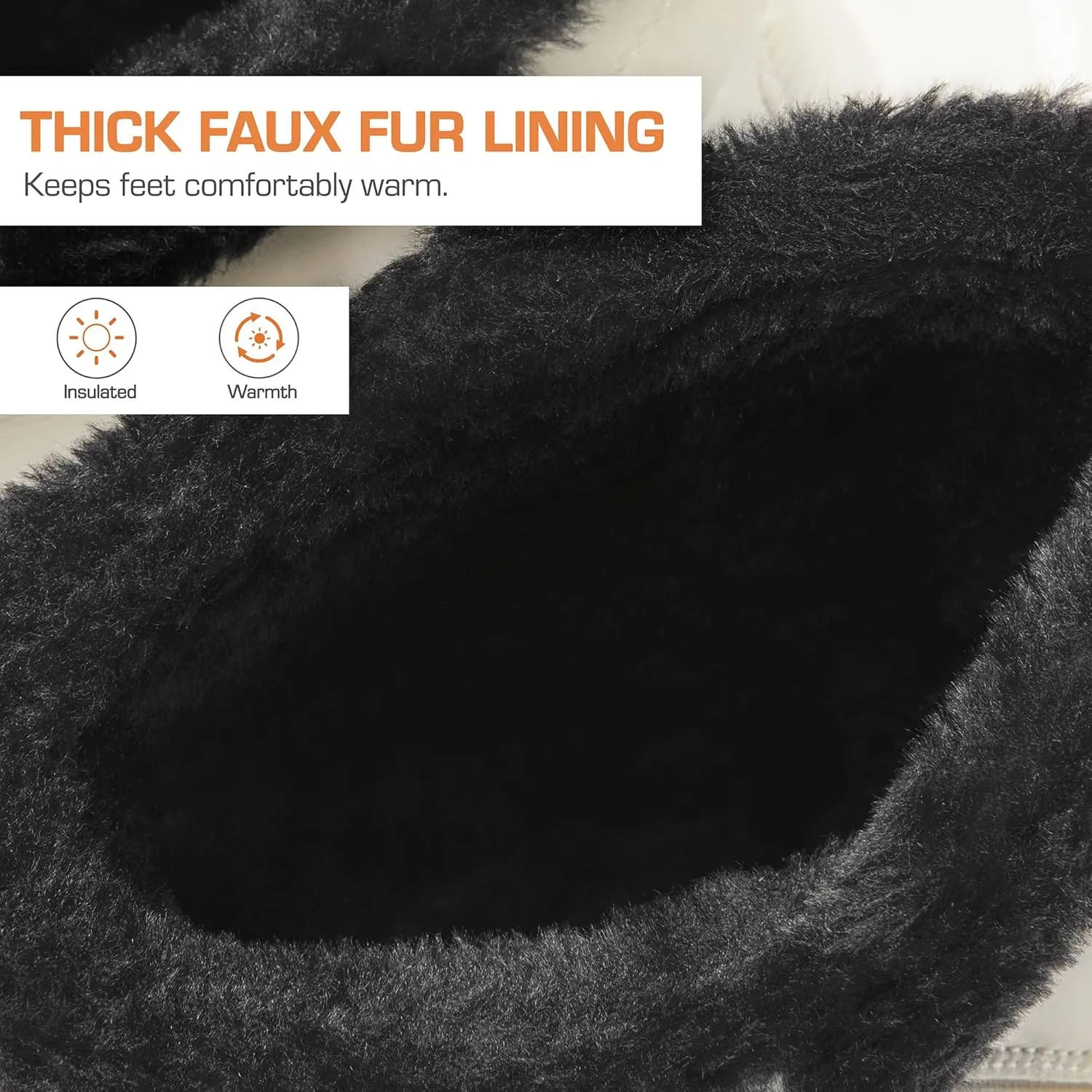DREAM PAIRS Winter Boots for Women Warm Fur Lined with Zipper Flat Ankle Boots Comfortable Lightweight Outdoor Indoor Booties