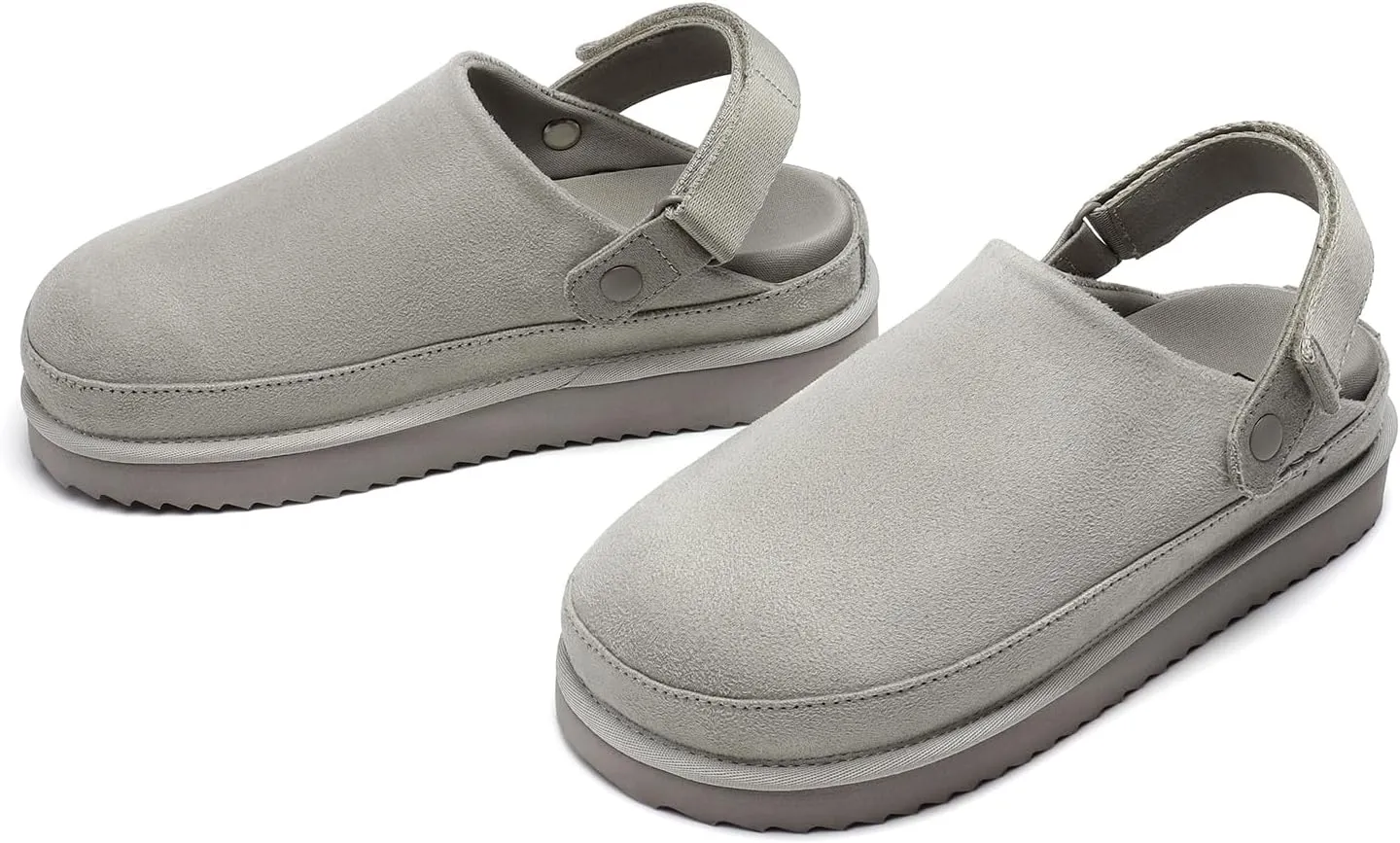 DREAM PAIRS Women's Clog Slippers Women's Platform Clogs for Women Mules Slip on Shoes Adjustable