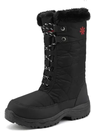 DREAM PAIRS Women's Warm Faux Fur Lined Mid-Calf Winter Snow Boots