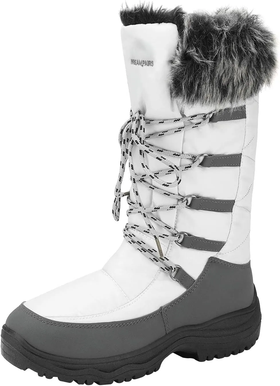 DREAM PAIRS Women's Warm Faux Fur Lined Mid-Calf Winter Snow Boots