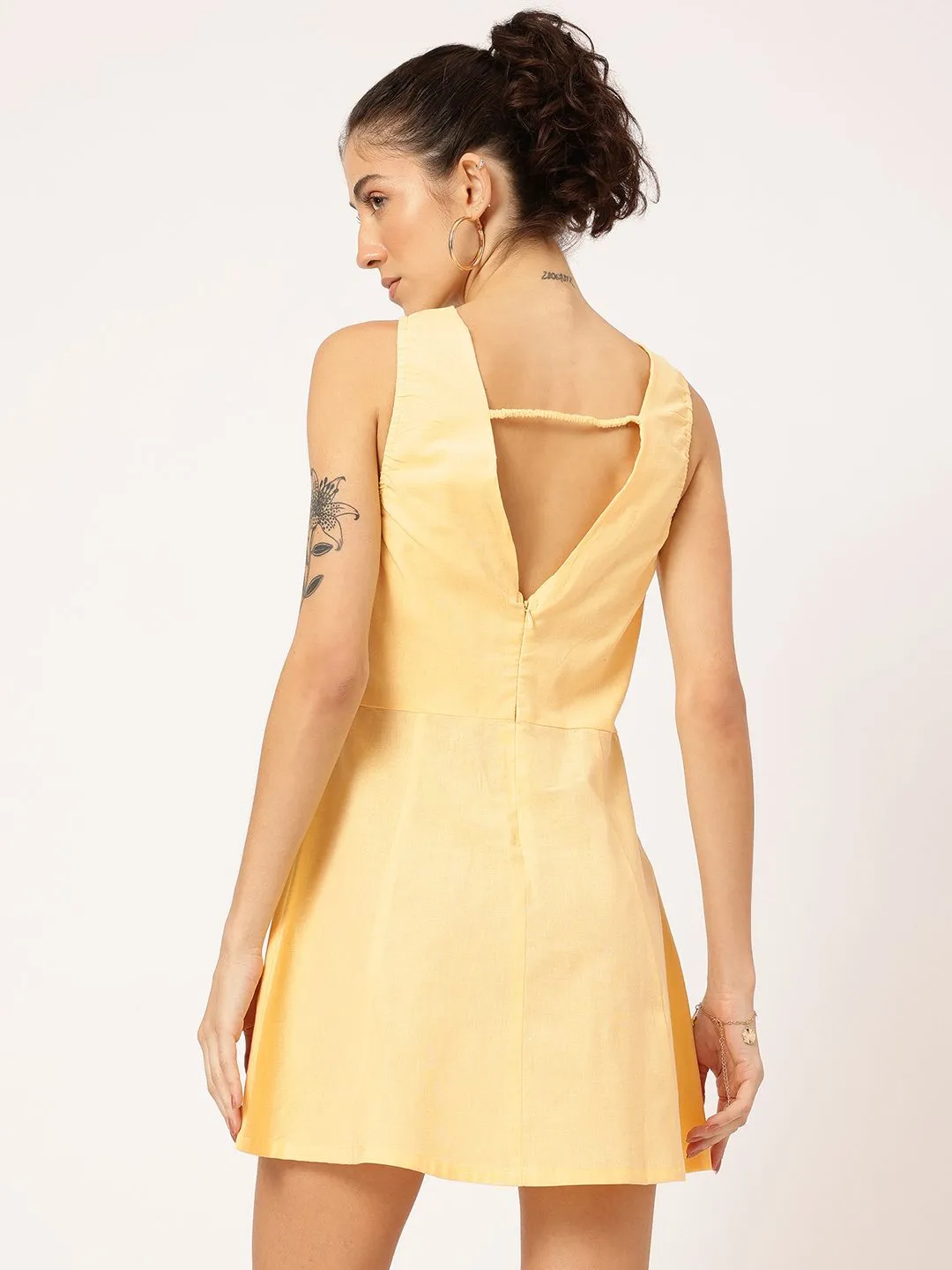 DressBerry Hello Sunshine Styled Back Mini Dress