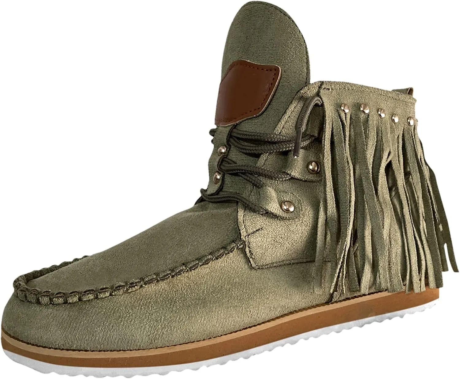 Eduavar Cowboy Boots for Women Cowboy Style, Cowgirl Boots Women 2023 Round Toe Platform Boots Cowboy Tassel Boots Shoes