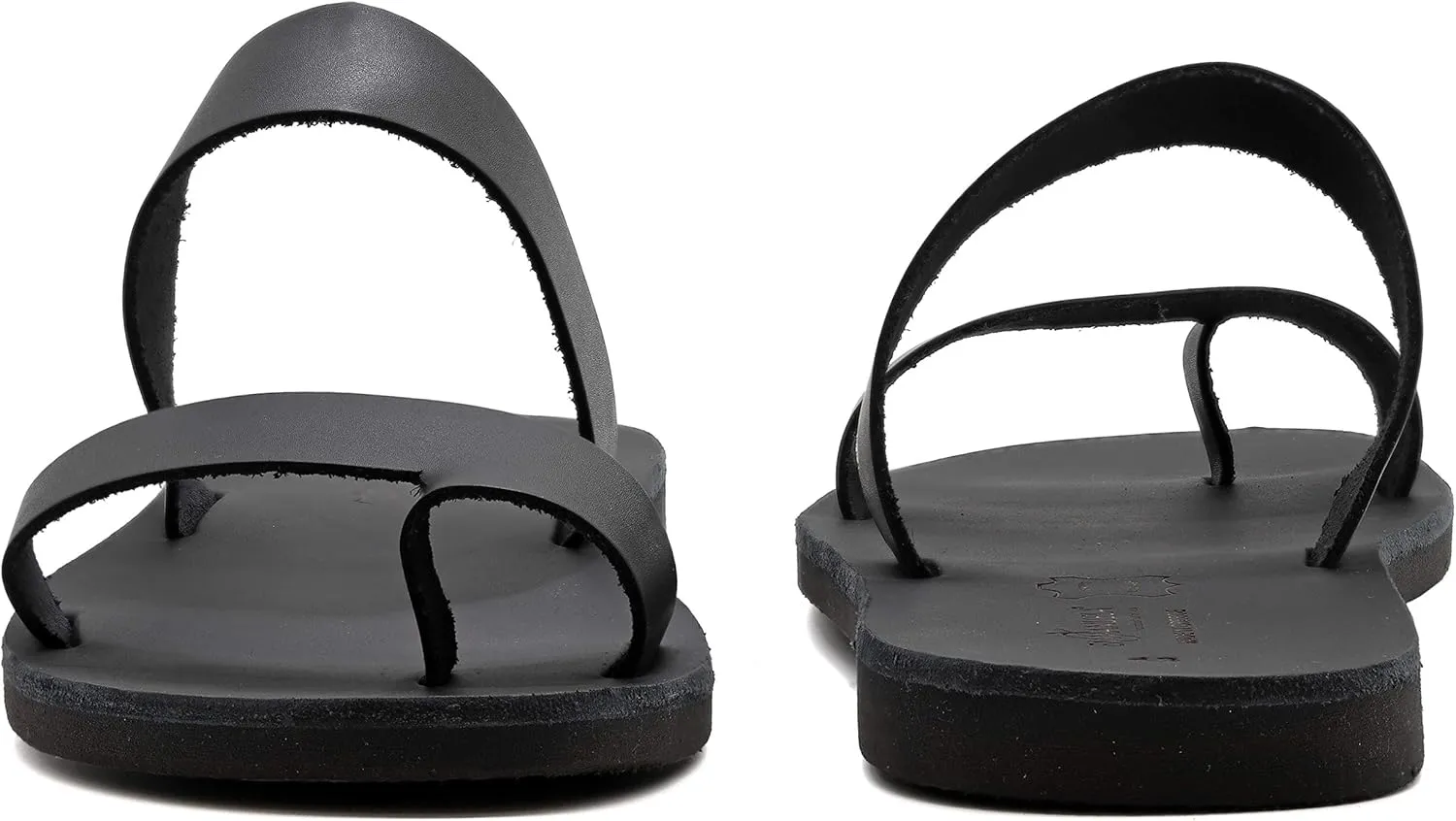 Emmanuela Greek Handmade Leather Sandals, Quality Slide on Sandals, Summer Shoes for Men, Ring Toe Sandals, Slider Sandals for men