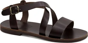 Emmanuela Greek Leather Gladiator Sandals for Men, Quality Handmade Men's Sandals with adjustable Buckle Strap, Mens Strappy Summer Shoes