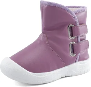 ESTAMICO Toddler Boys Gilrs Rubber Sole Warm Winter Snow Boots