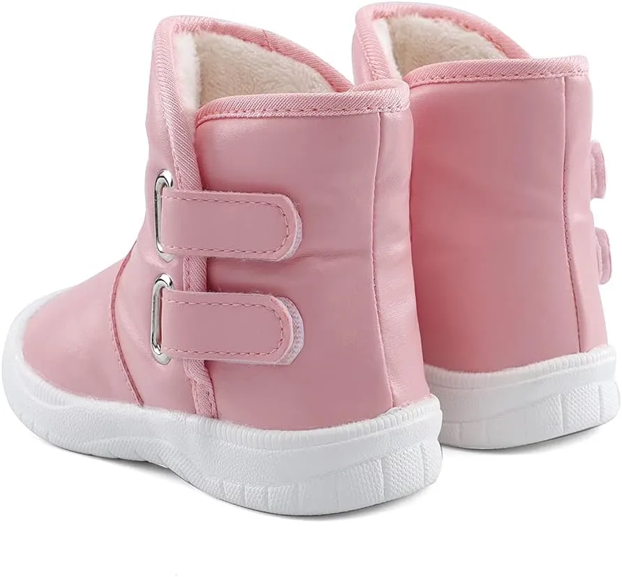 ESTAMICO Toddler Boys Gilrs Rubber Sole Warm Winter Snow Boots