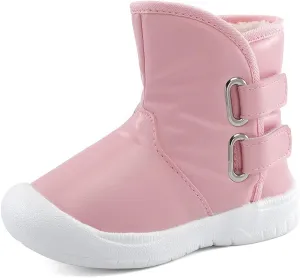 ESTAMICO Toddler Boys Gilrs Rubber Sole Warm Winter Snow Boots