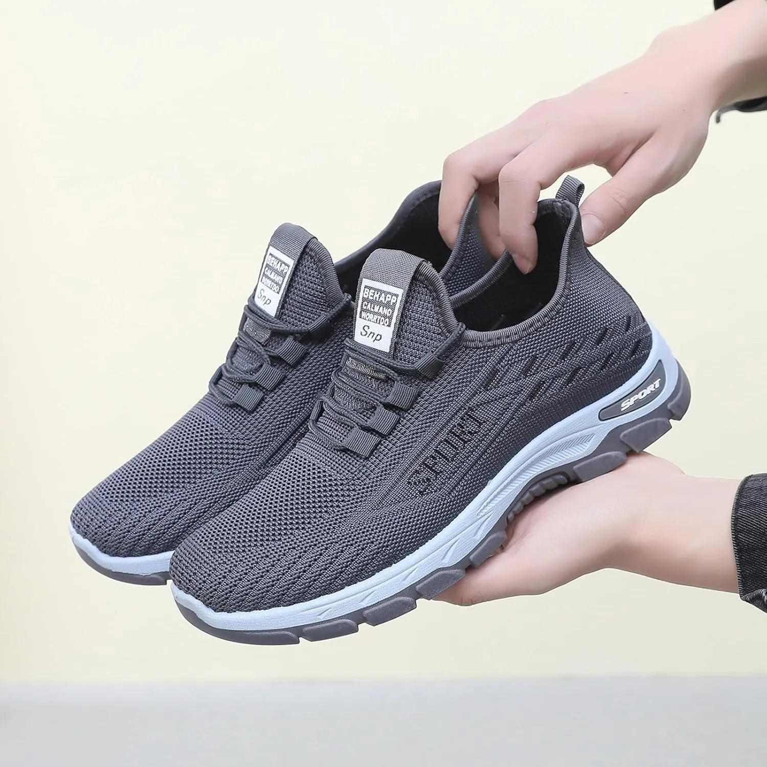 Fashion Sneakers Casual Shoe for Men Mens Couple Shoes Casual Shoes Slip On Breathable Fashion Flat Walking