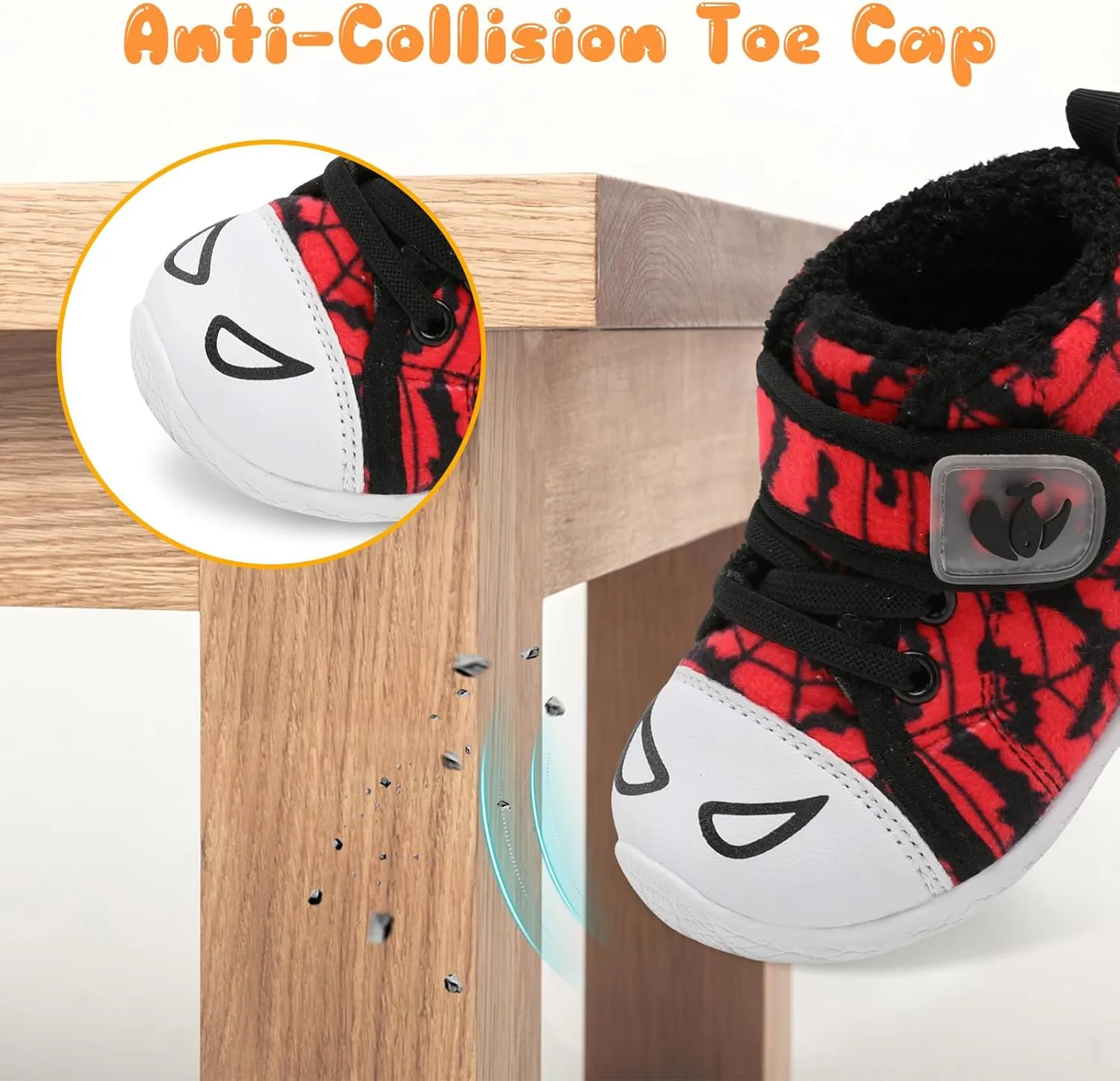 FEETCITY Baby Boots Boys Girls Infant Slippers Cozy Fleece Boots First Walking Shoes Warm Socks Newborn Crib Shoes
