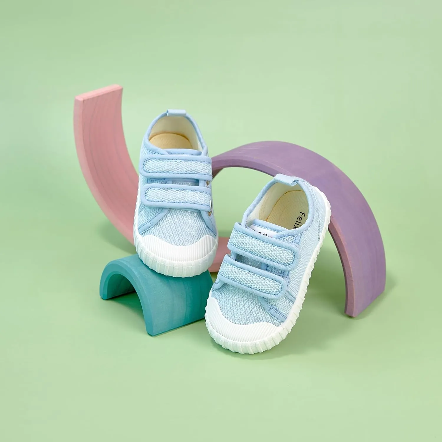 Felix & Flora Toddler/Little Kid Girls Running Shoes Sports Sneakers Princess Casual Glitter Shoes.