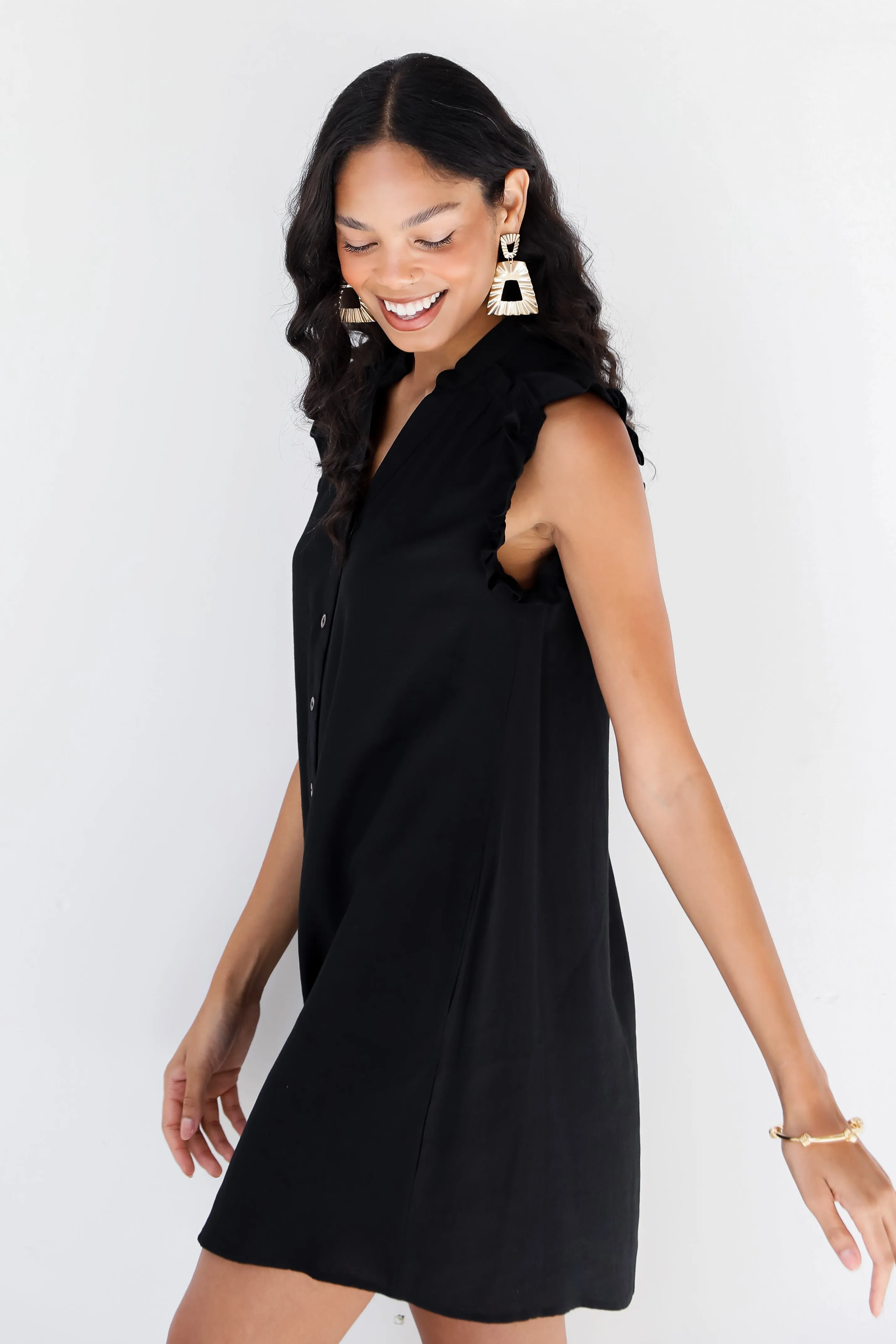 FINAL SALE - Simply Mine Ruffle Mini Dress