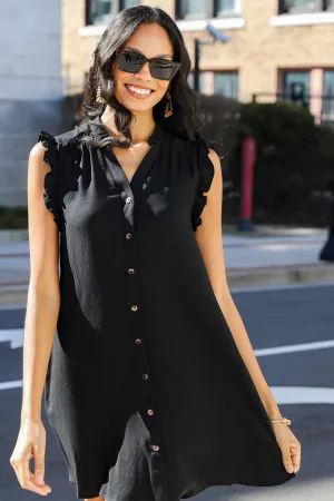 FINAL SALE - Simply Mine Ruffle Mini Dress