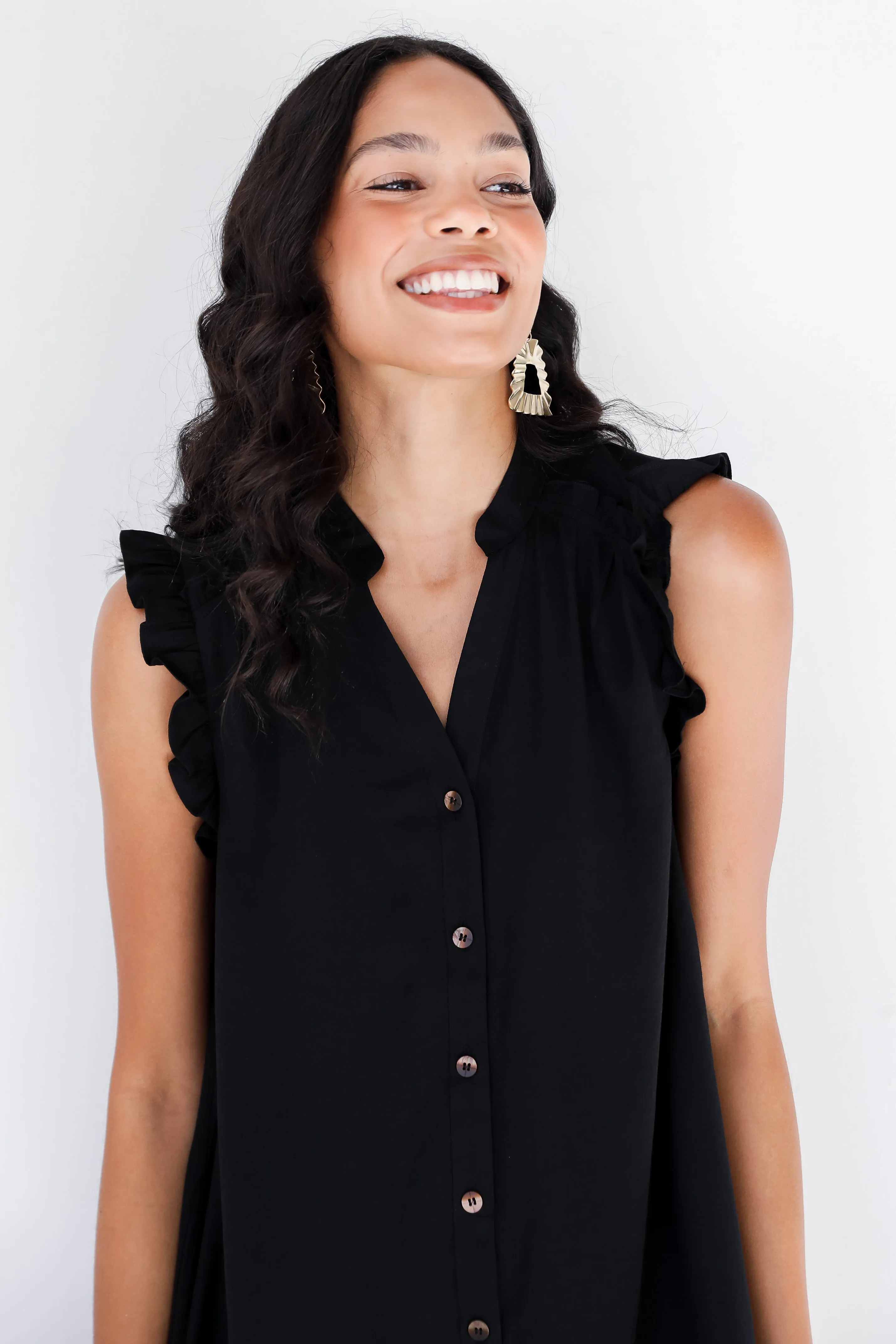 FINAL SALE - Simply Mine Ruffle Mini Dress