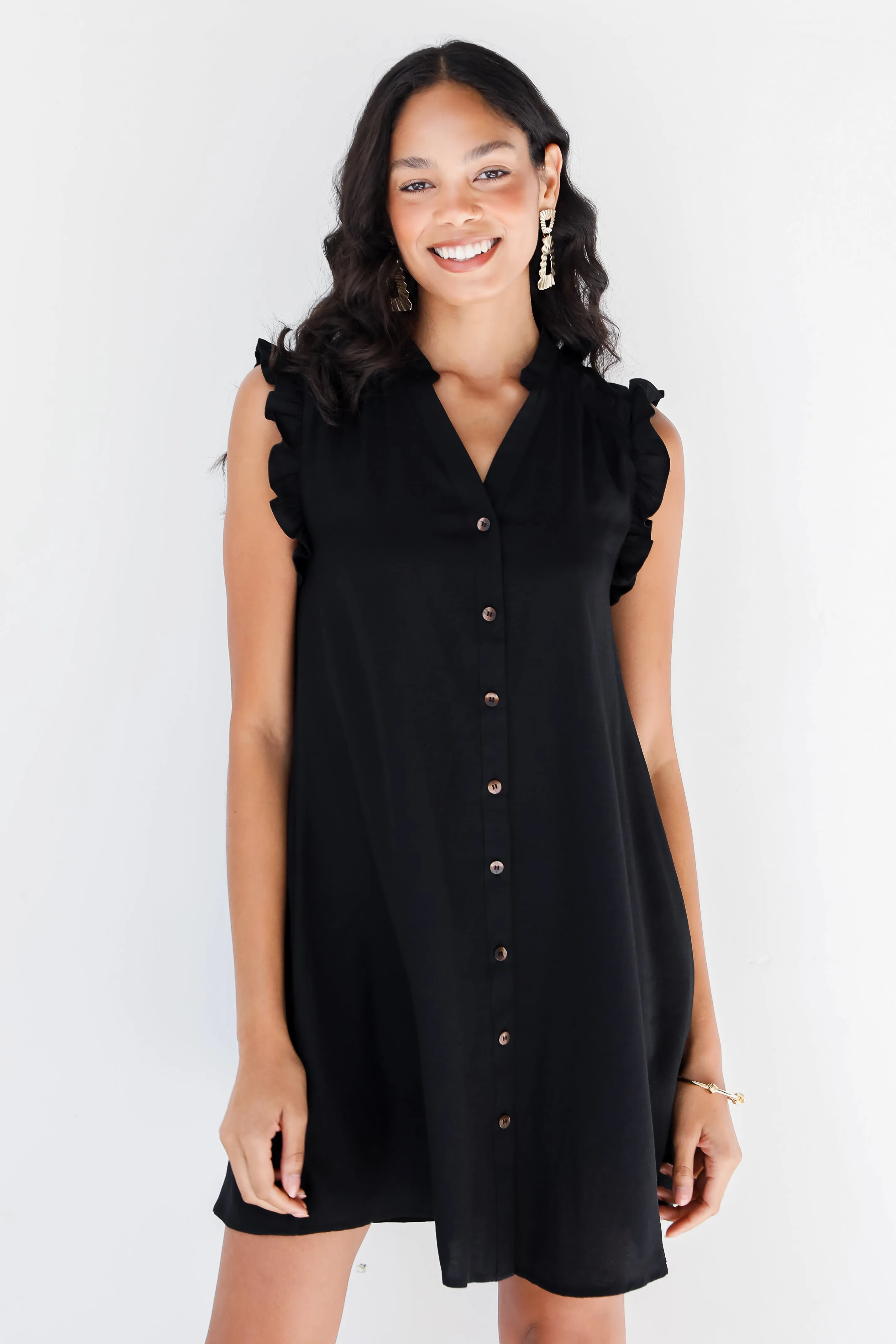 FINAL SALE - Simply Mine Ruffle Mini Dress