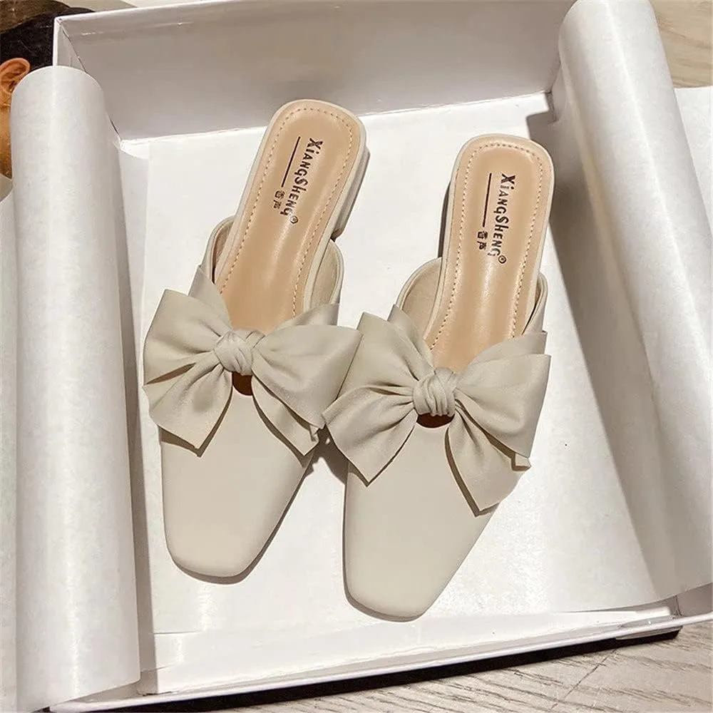 Flat Mules for Women Slip On Mules and Slides Closed Toe Backless Loafers Slippers Womens Mule Shoes Comforable Mule Heels Sandals